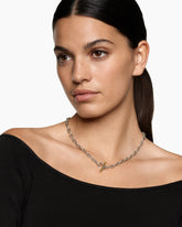 DY Madison® Toggle Chain Necklace in Sterling Silver and 18K Yellow Gold, 5.5mm